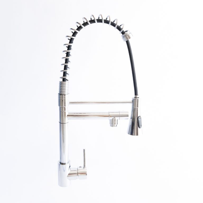 LLave de Cocina Extensible Gira 360º Color Cromo 2 funciones