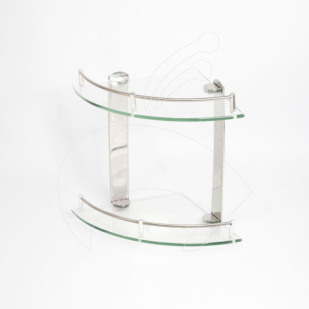 Esquinero Cromo Vidrio